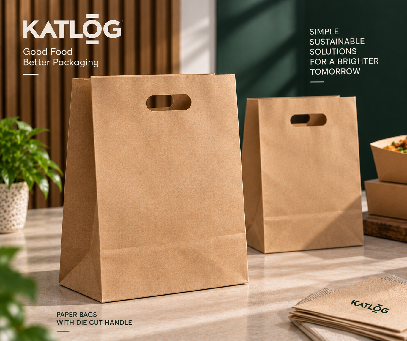 Plain Paper with Die Cut Handle, 28*15*28